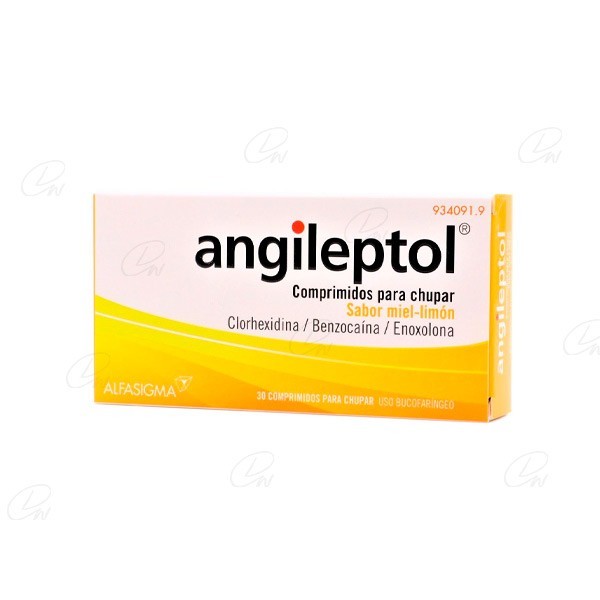 ANGILEPTOL COMPRIMIDOS PARA CHUPAR SABOR MIELLIMÓN 30...