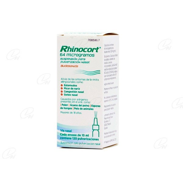 RHINOCORT 64 MCGPULSACION NEBULIZADOR NASAL 120 DOSIS