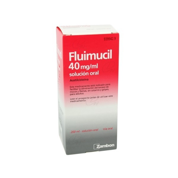 FLUIMUCIL 40mgml SOLUCION ORAL 1 frasco de 200 ml