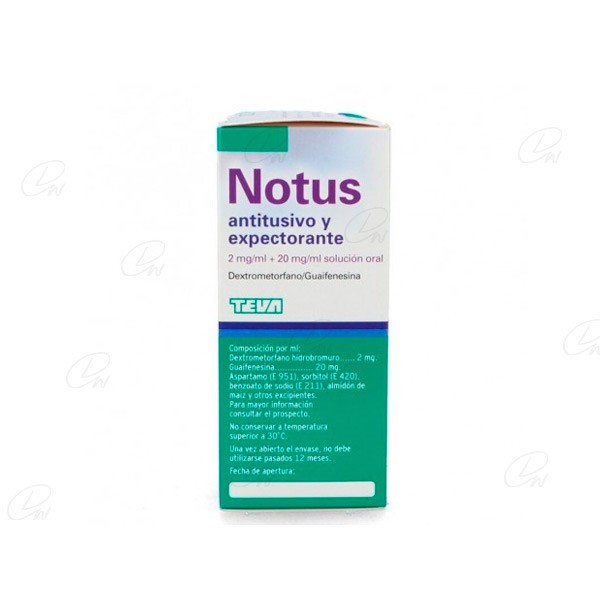 NOTUS ANTITUSIVO 2 MGML SOLUCION ORAL 1 FRASCO 200 ML