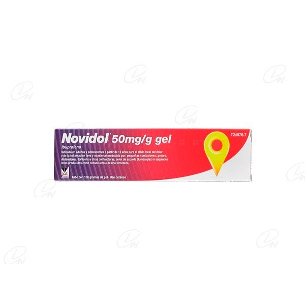 NOVIDOL 50 MGG GEL TOPICO 1 TUBO 60 G