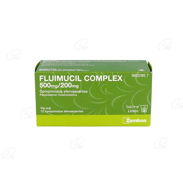 FLUIMUCIL COMPLEX 500 mg200 mg COMPRIMIDOS EFERVESCENTES...