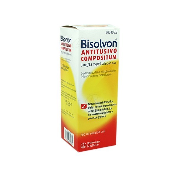 BISOLVON ANTITUSIVO COMPOSITUM 3 mgml  15 mgml SOLUCION...