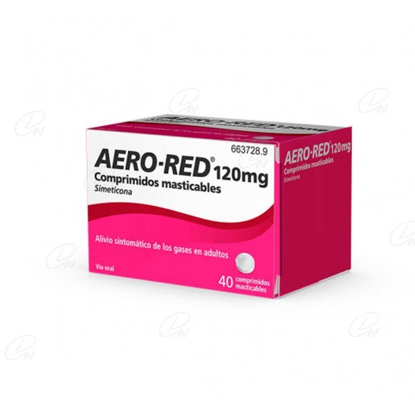 AERORED 120 mg COMPRIMIDOS MASTICABLES 40 comprimidos