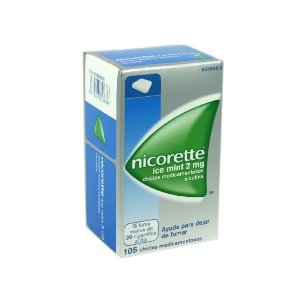 NICORETTE ICE MINT 2 MGR 105 CHICLES