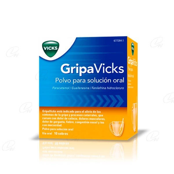 GRIPAVICKS  POLVO PARA SOLUCION ORAL 10 sobres