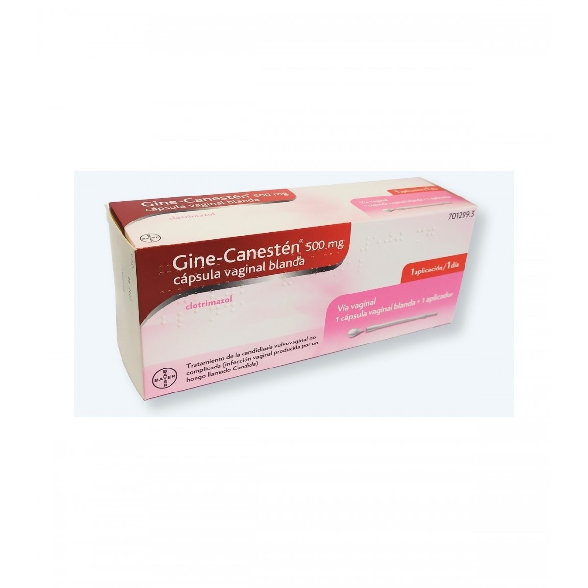 GINECANESTEN 500 MG CAPSULA VAGINAL BLANDA 1...