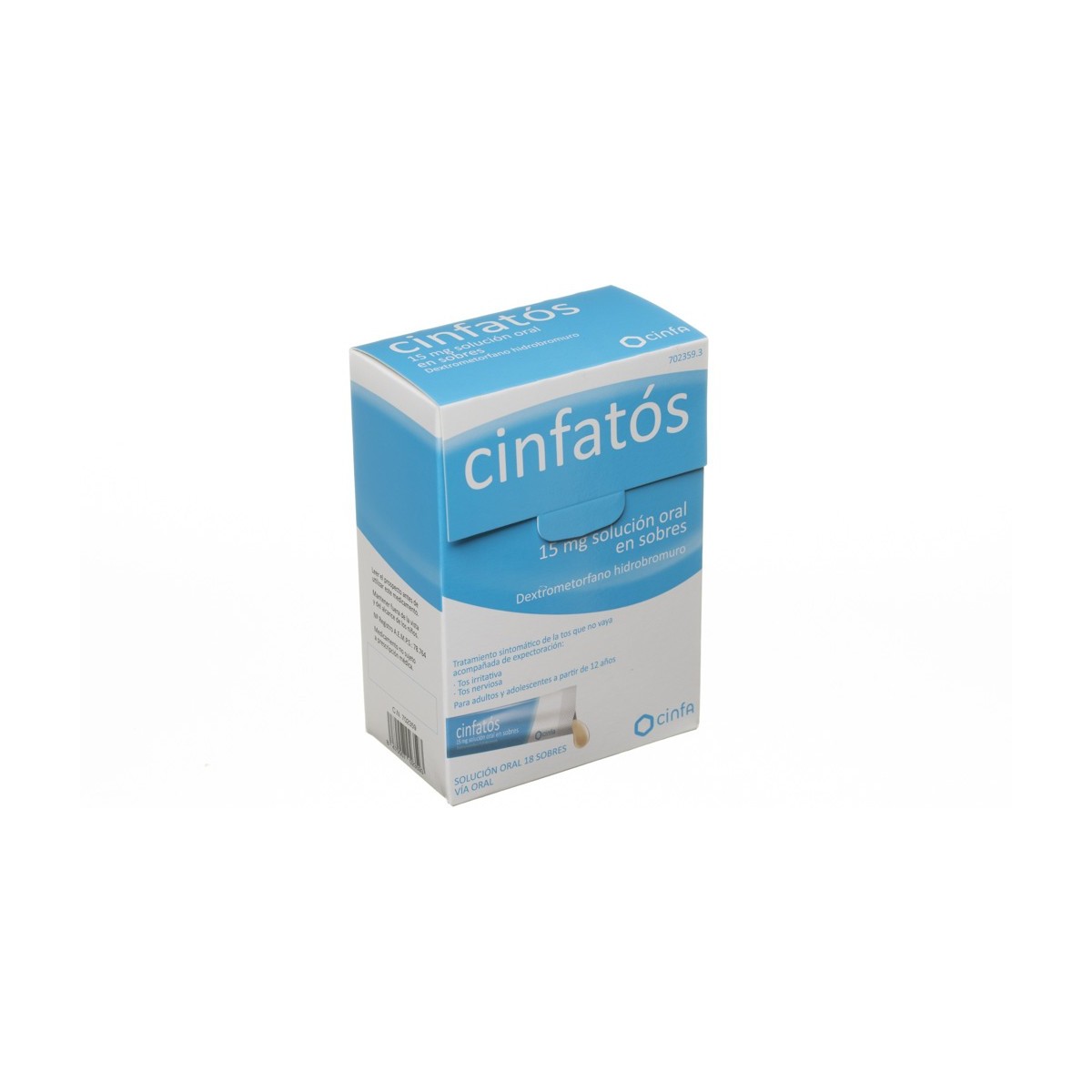 CINFATOS 15 MG SOLUCION ORAL EN SOBRES 18 sobres