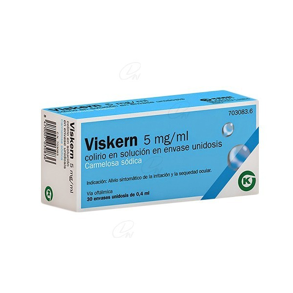 ViSKERN 5 MGML COLIRIO EN SOLUCION EN ENVASE UNIDOSIS 30...