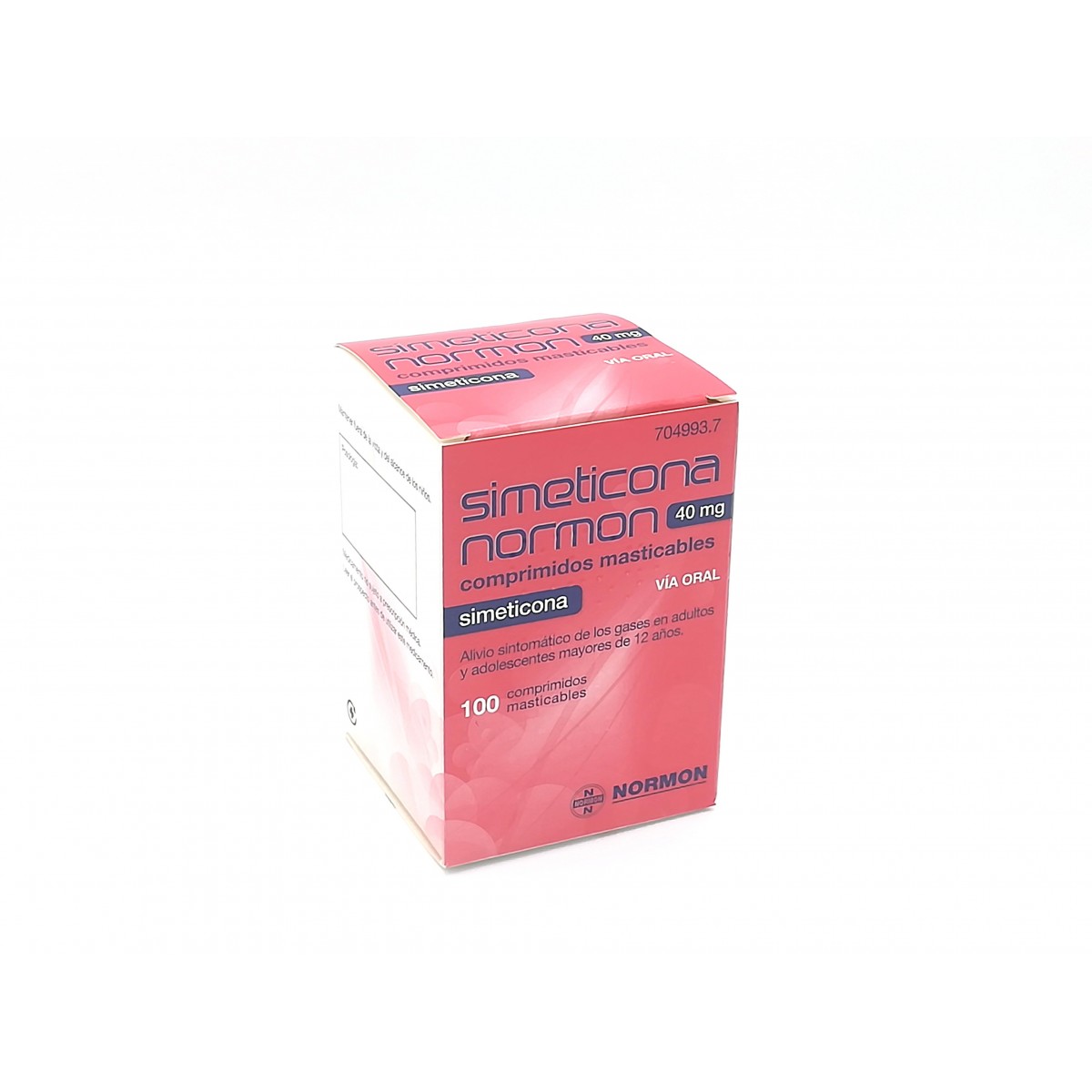 SIMETICONA NORMON 40 MG COMPRIMIDOS MASTICABLES...