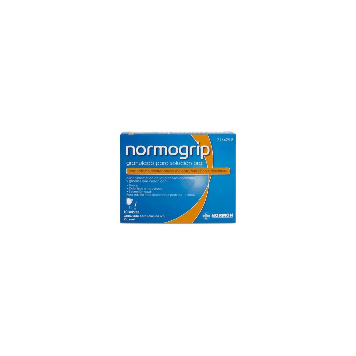 NORMOGRIP 650410 MG 10 SOBRES GRANULADO...