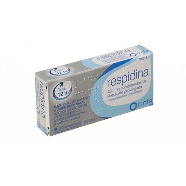 RESPIDINA 120 MG COMPRIMIDOS LIBERACION PROLONGADA