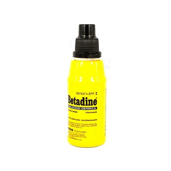 BETADINE SOLUCION DERMICA 1 frasco de 125 ml